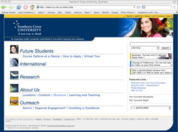 SCU Home Page 2004
